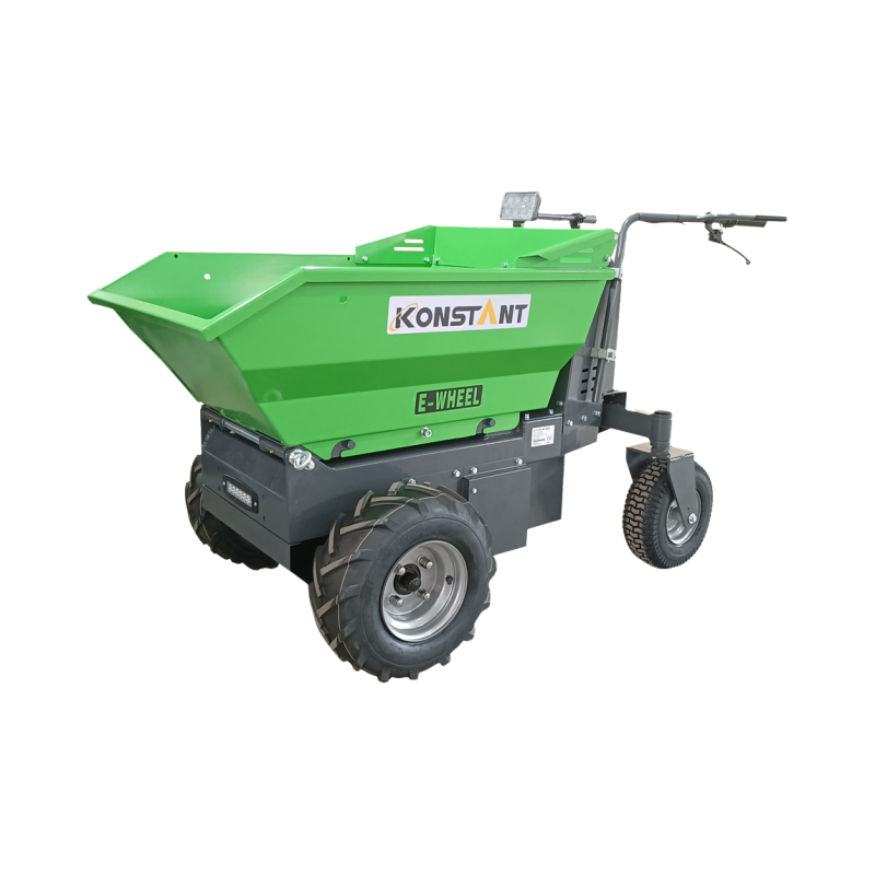 500kg 48V Electrified Wheelbarrow  360°rotating Hydraulic Tipping Mini Dumper