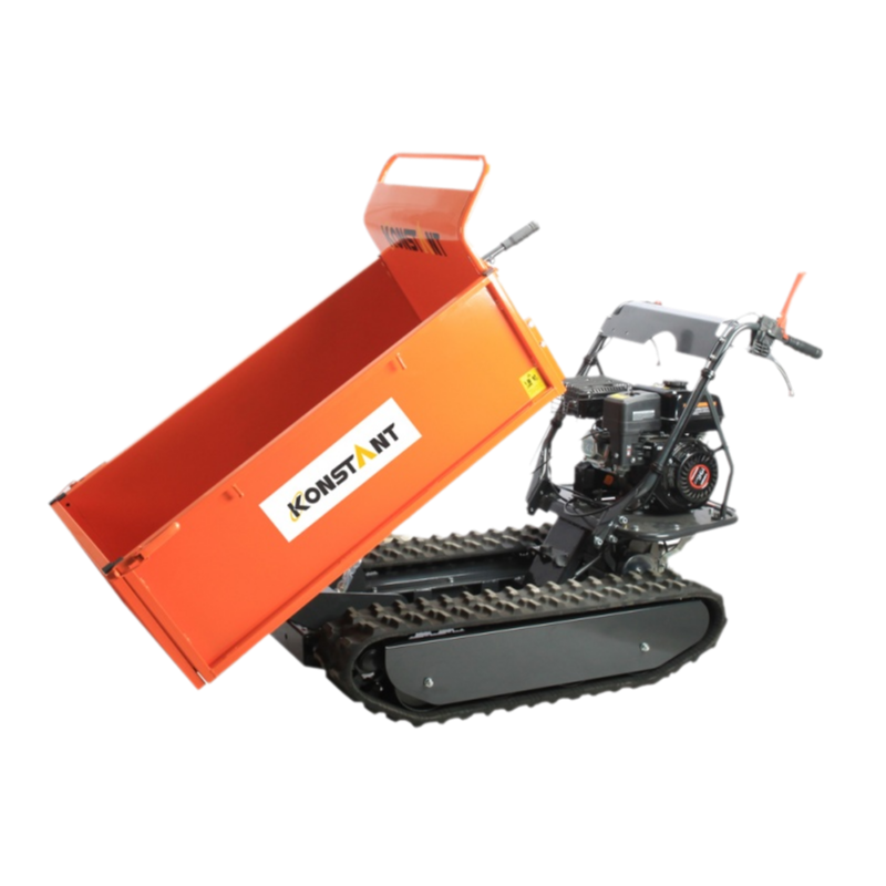 500kg Petrol Power Tracked Barrow Construction Garden Crawler Mini Dumper