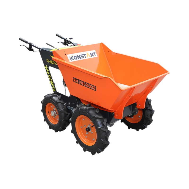 4x4 Chain Drive Compact Gasoline Powered Wheel Barrow Concrete Buggy Mini Dumper