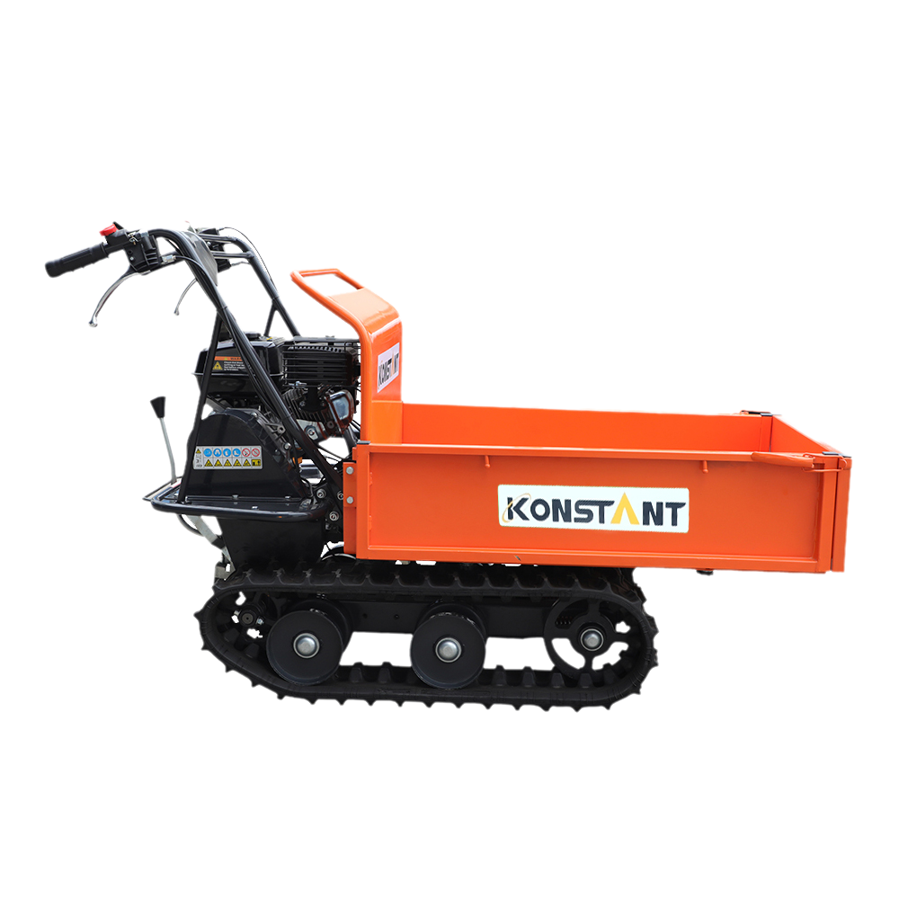 196cc 300kg Petrol Power Manual Tip Power Barrow Transporter Tracked Mini dumper